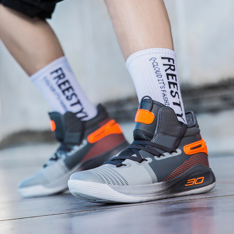 Automne Basketball Chaussures Hommes Combat Ciment Nail Chaussures Rubber Sole Combat Bottes Youth Plus