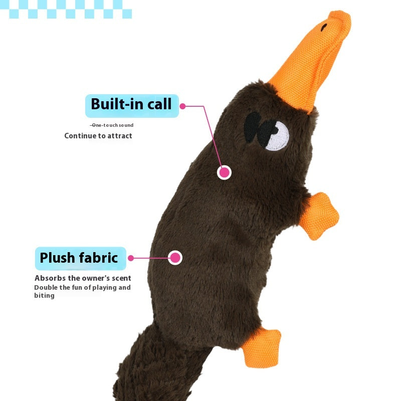 Simulation Platypus peut appeler les chiens en peluche