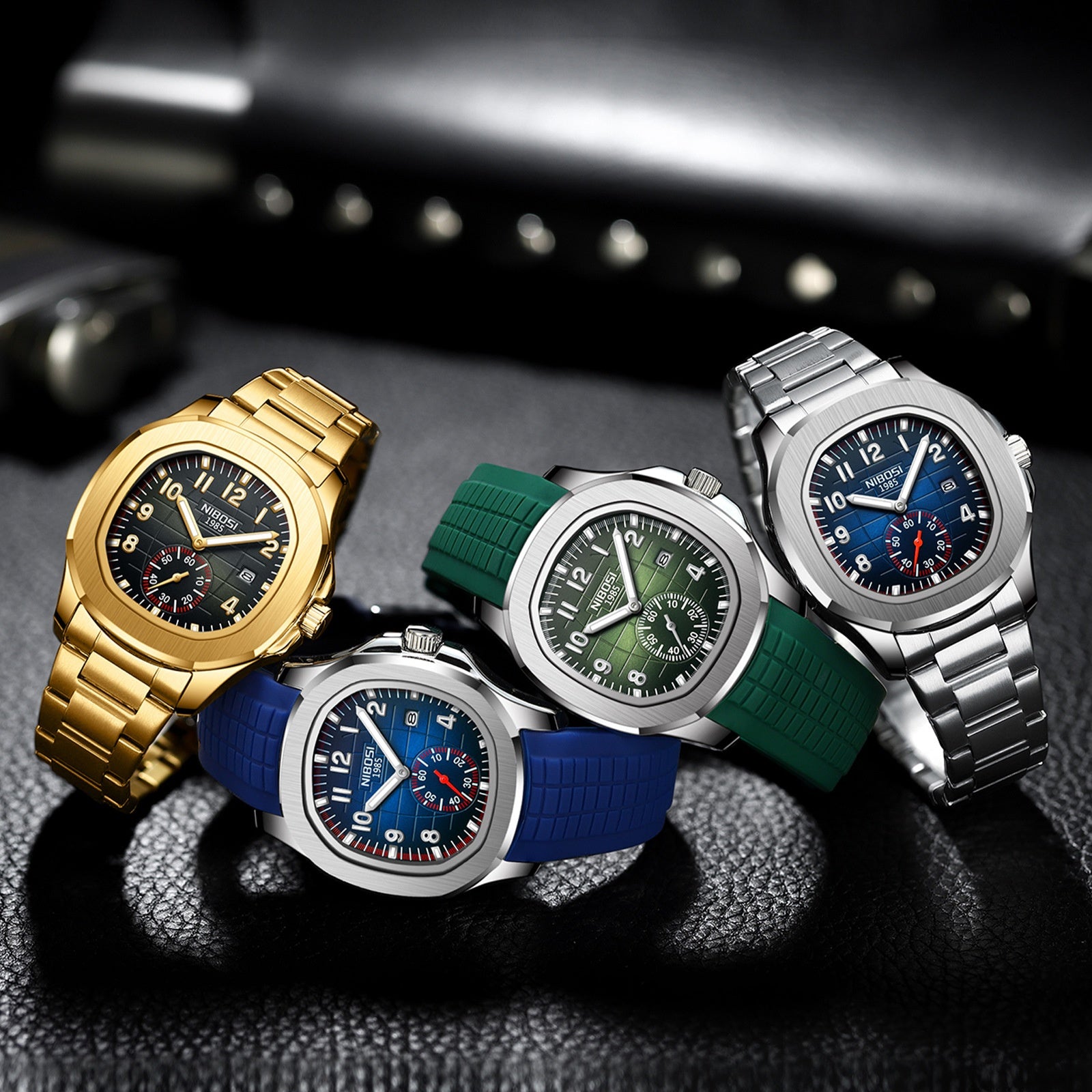 Montre Imperméable Lumineuse Quartz Homme multifonctionnelle