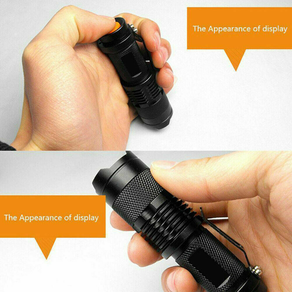 Lampe de poche UV Ultra Violet Lampe de poche portatif Petite lampe de poche 395nm Mini lumière Inspectio