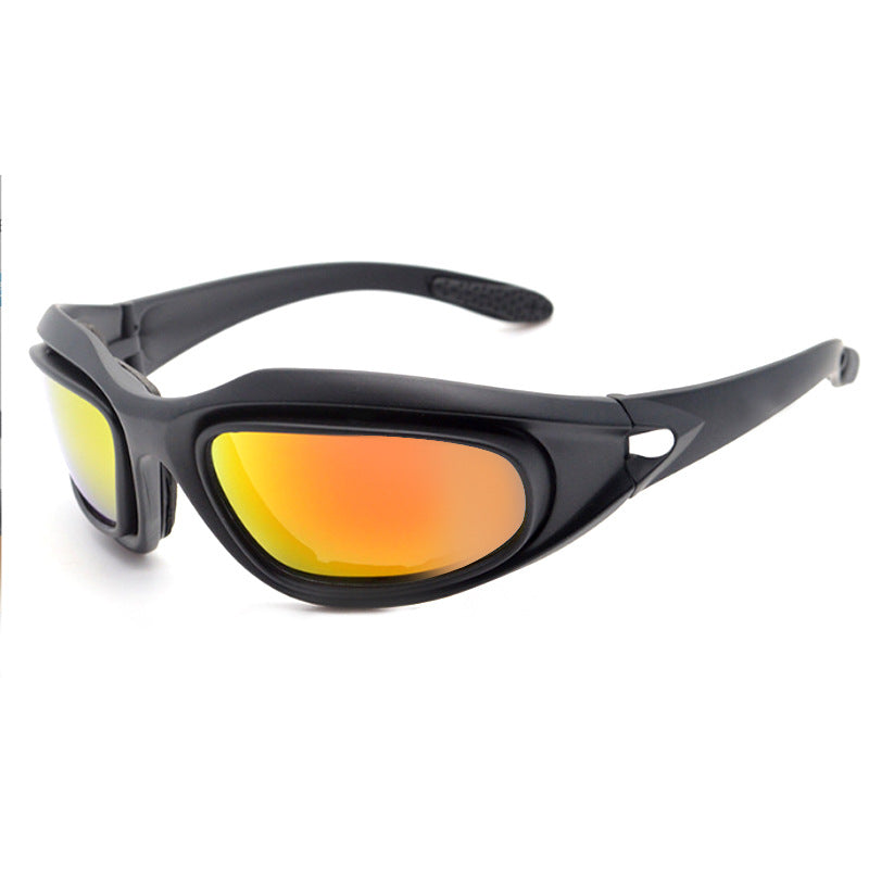 Lunettes de soleil Polarized Tactical Cyclisme Extérieur Vision de nuit Lunettes de soleil étanches à la poussière