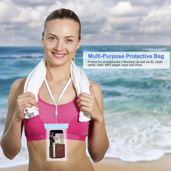 Etui universel IPX8 étanche à la poche de téléphone sac sec sous l'eau