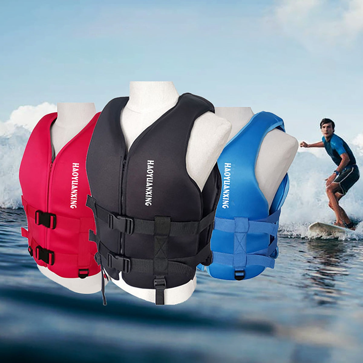 Vest Aid Maillot de bain High Buoyancy Water Rescue Neoprène Life Jacket
