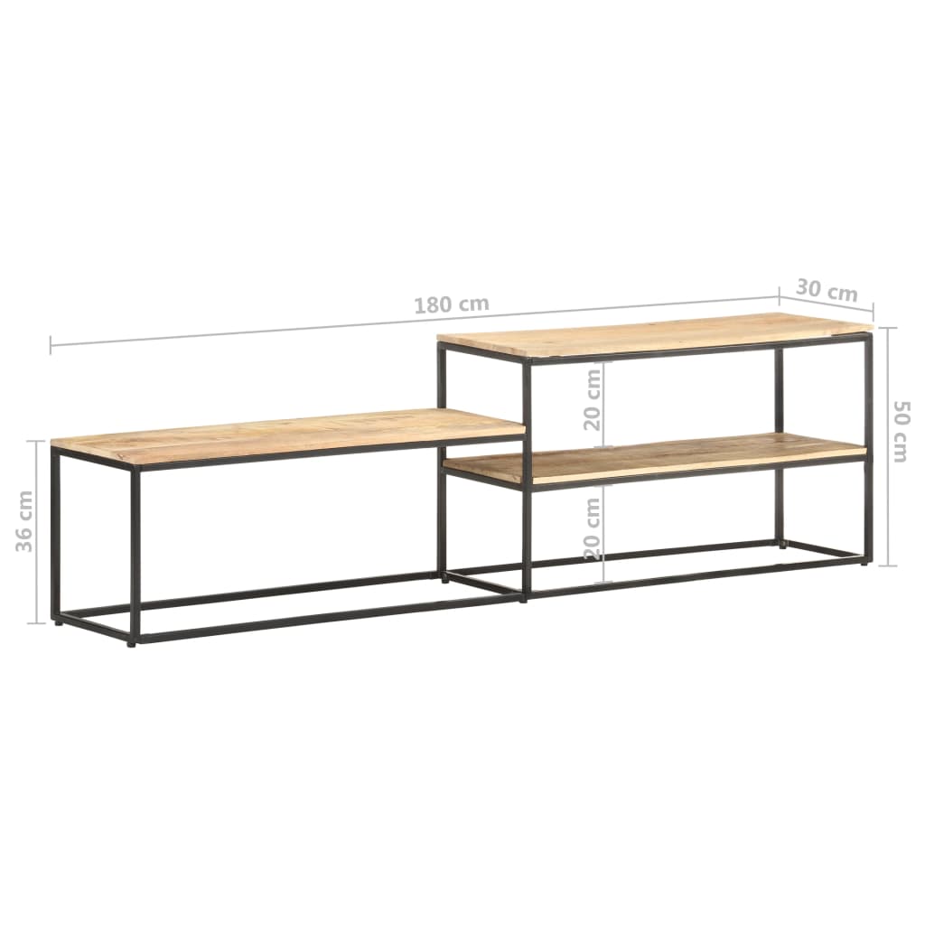 Armoire TV 180x Bois de mangue dur