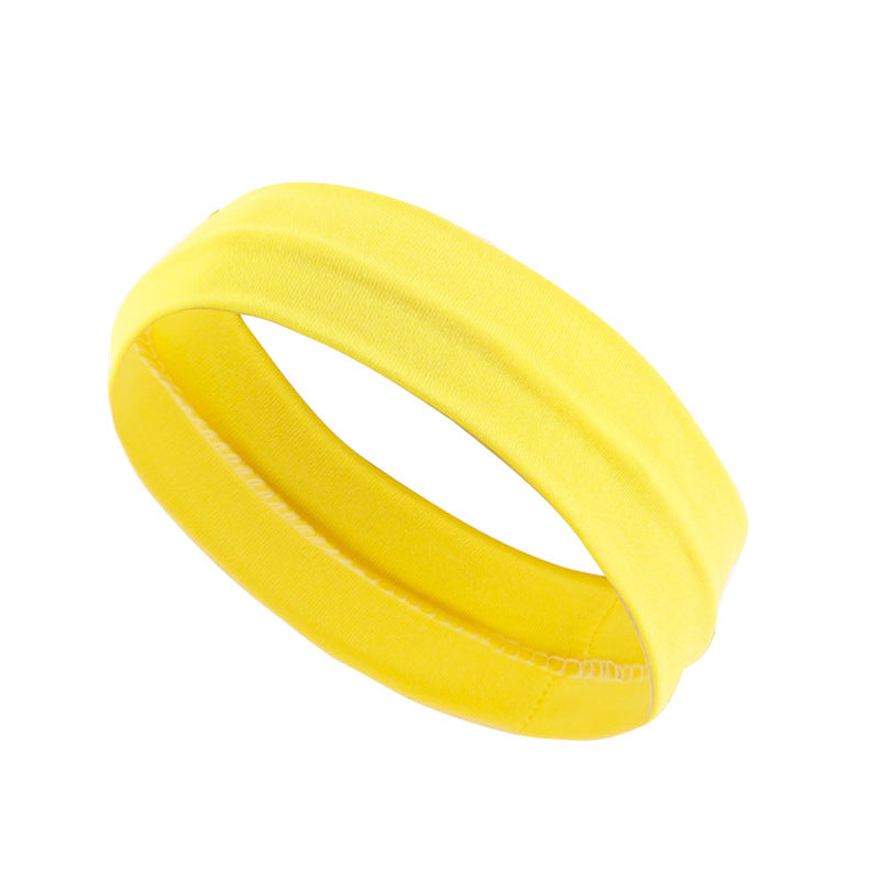 Bande de cheveux de yoga Plain Sport pour femmes Bande de cheveux élastique et absorbante de la sueur