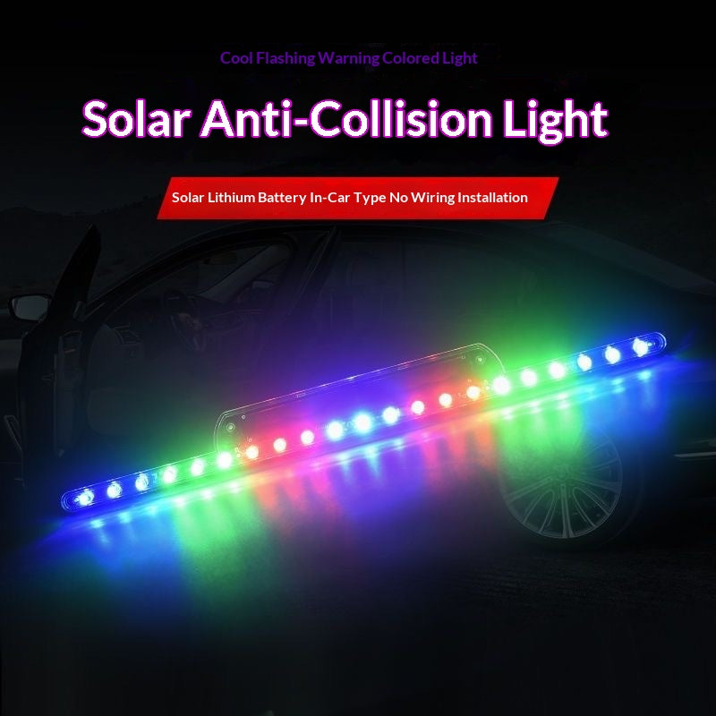 Avertisseur solaire de voiture anti-collision Strobe Light