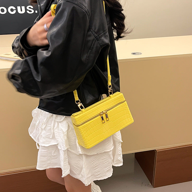 Spring Launch Pattern First Layer Cowhide Etui en cuir Mini sac à main pour les femmes