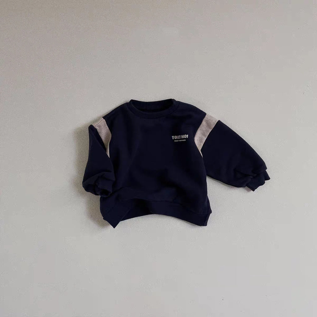 Patchwork Sweater pour bébé enfant de style coréen