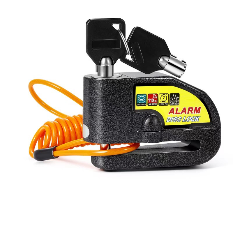 Serrure de disque pour moto - Fonction d'alarme avec alerte de vibration