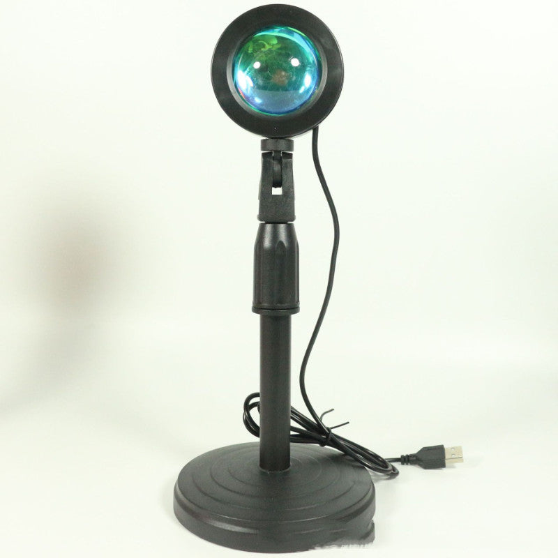 Lampe de coucher du soleil USB Sol-Standing Sunset Lumière Ambiance Lampe Rainbow Fond Projection De