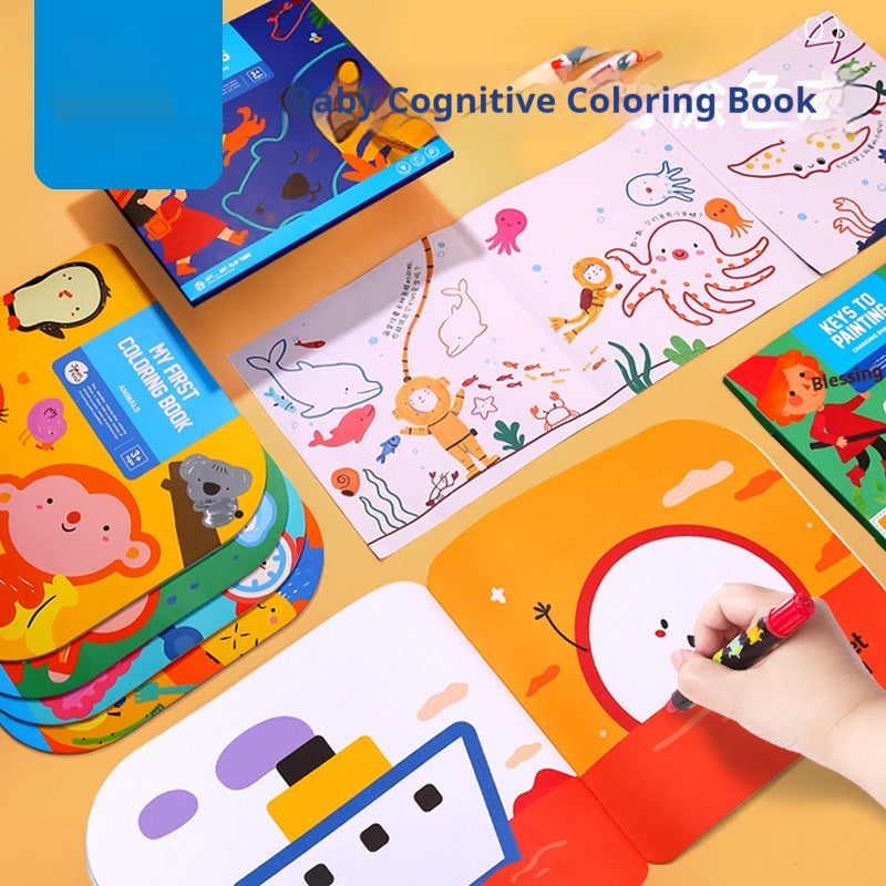 Livre de Coloration Cognitive Doodle pour Enfants