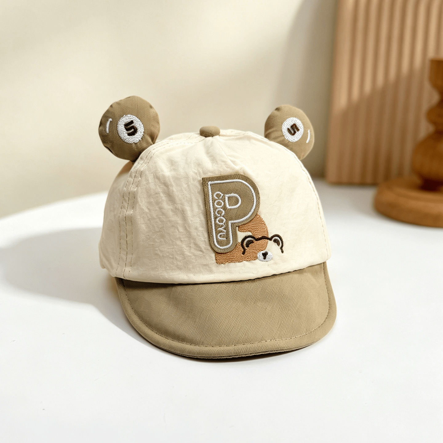Casquette de baseball avec lettres brodées de style coréen