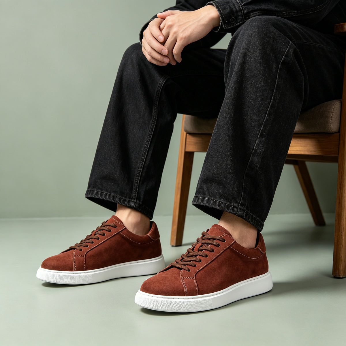 Chaussures en cuir lavés Hommes Chaussures en cuir casual