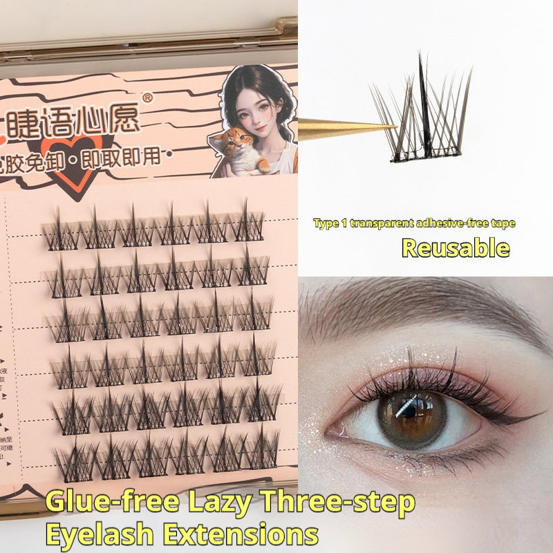 Double pointe sans colle SUNFLOWER Lazy Faux cils