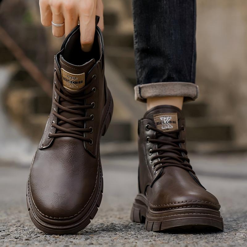 Bottes Martin haut de gamme pour hommes d'automne