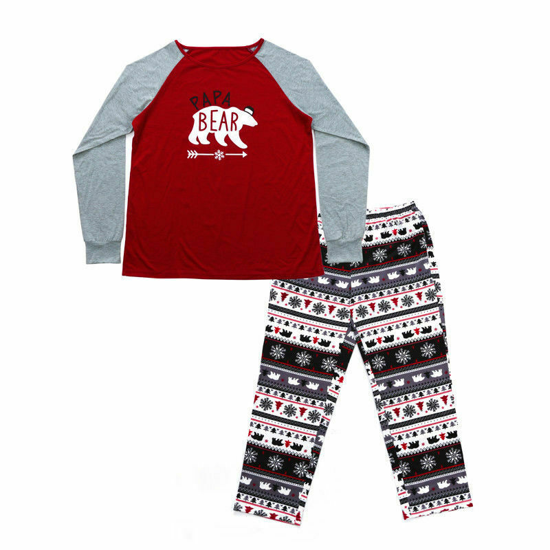 Famille Red Cartoon Coton Costume Parent-enfant