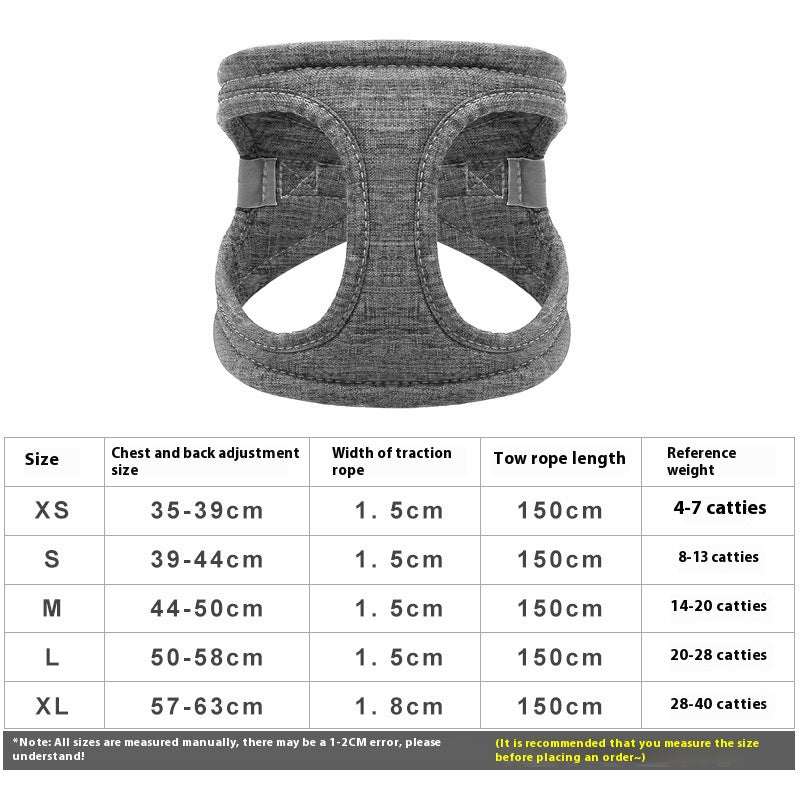 Chien Walking Rope Chien Leash Vest Style