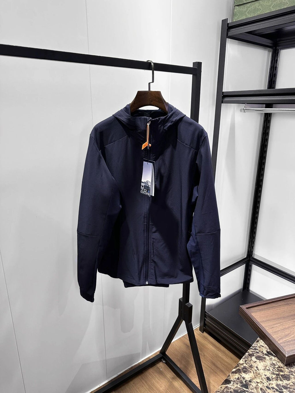 Rapide Dry Sun Protection Softshell Veste à capuche pour hommes