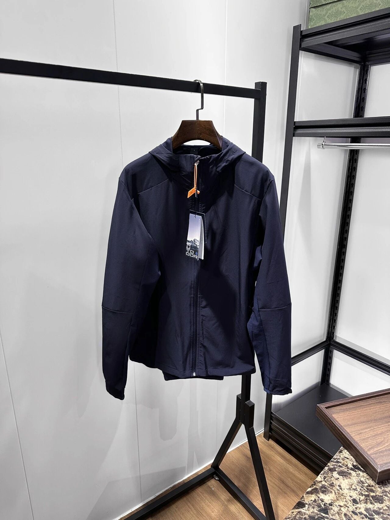 Rapide Dry Sun Protection Softshell Veste à capuche pour hommes