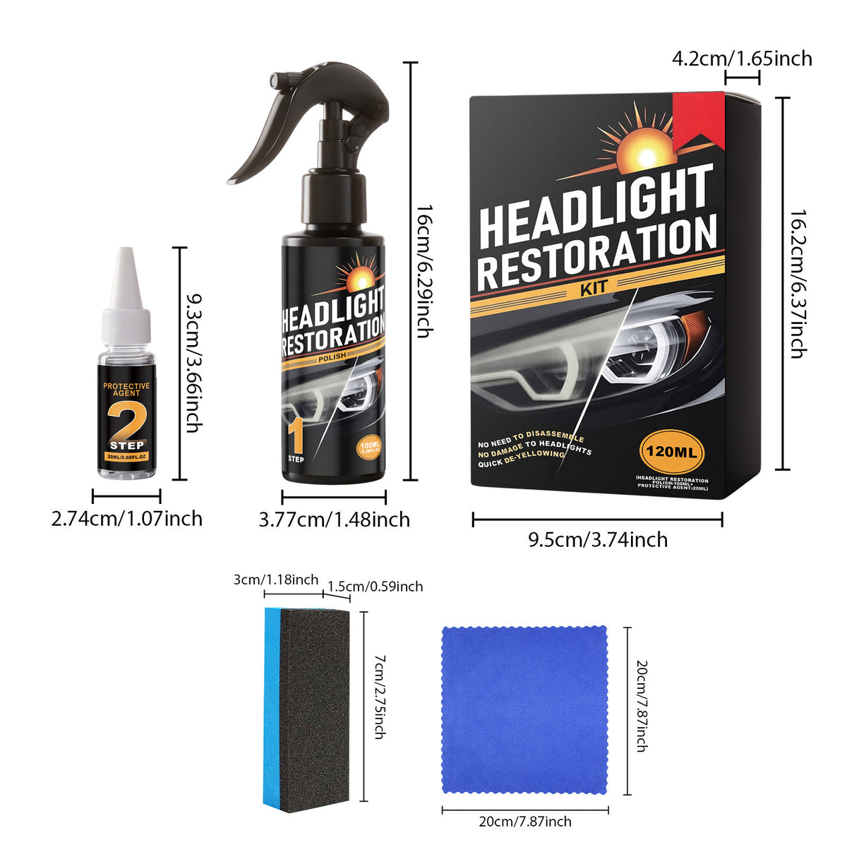 Headlight care kit