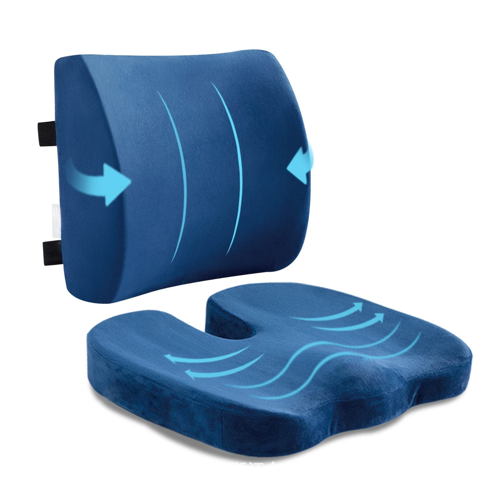 Memory Foam Bureau de siège ergonomique Coussin Siège de voiture CoussinÉpaisseur de siège à bas rapport