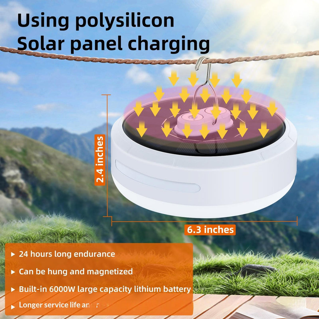 Éclairage de la banque d'électricité mobile de charge solaire extérieure Stall de tente conduit lumière de camping lumière