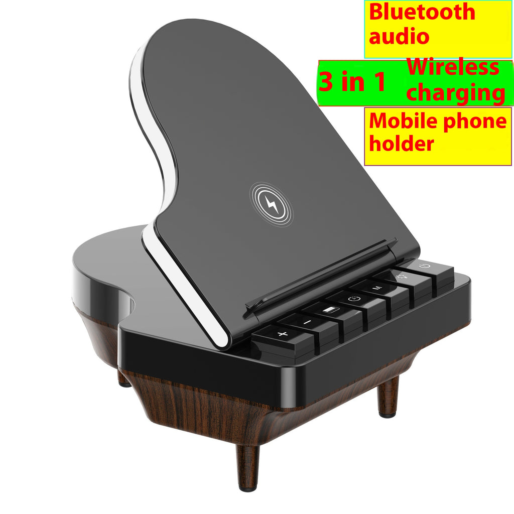 Haut-parleur Bluetooth multifonction 3 en 1 chargeur sans fil avec support de téléphone mobile
