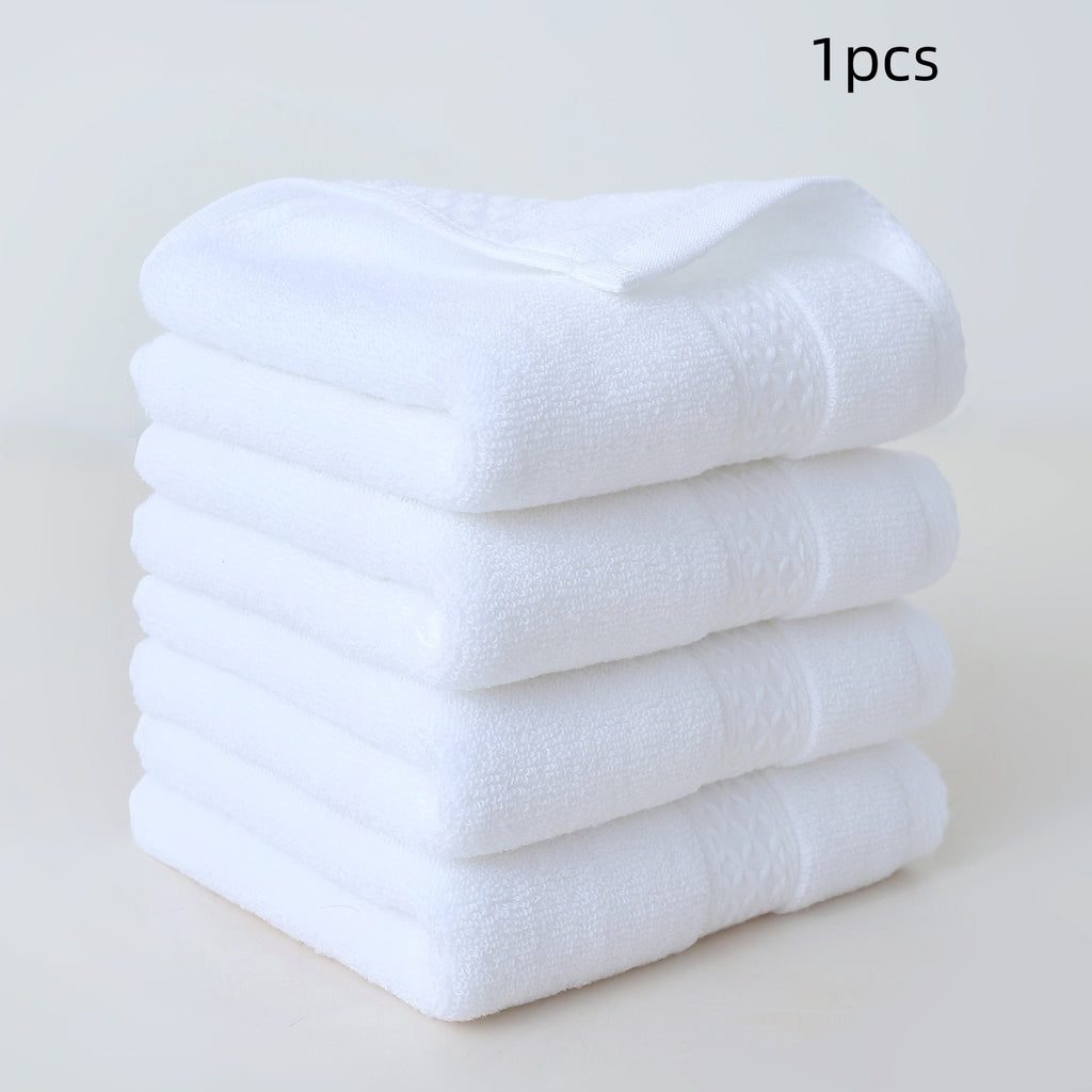 Serviette à main en coton pur simple Serviette à visage de ménage douce et absorbante