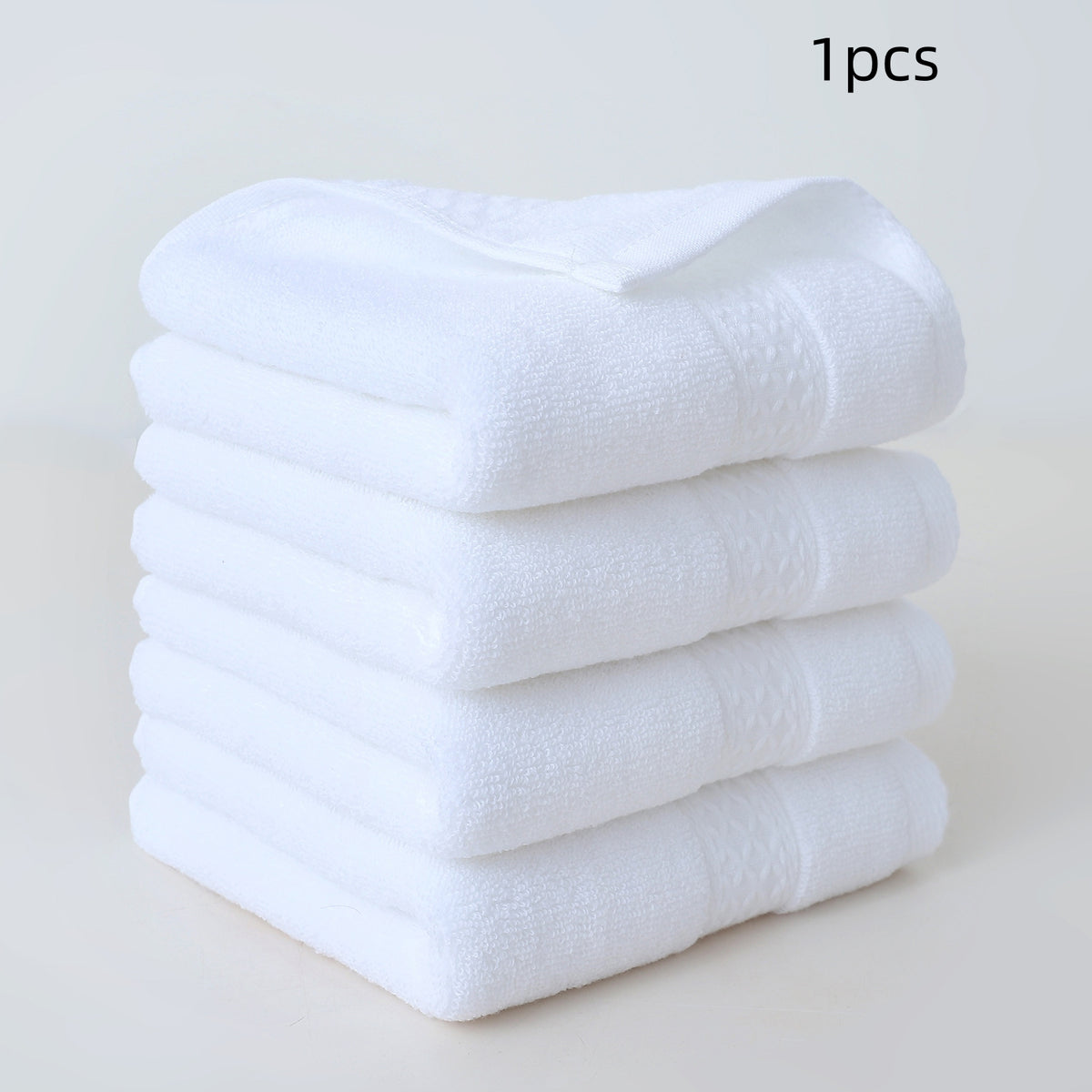 Serviette à main en coton pur simple Serviette à visage de ménage douce et absorbante