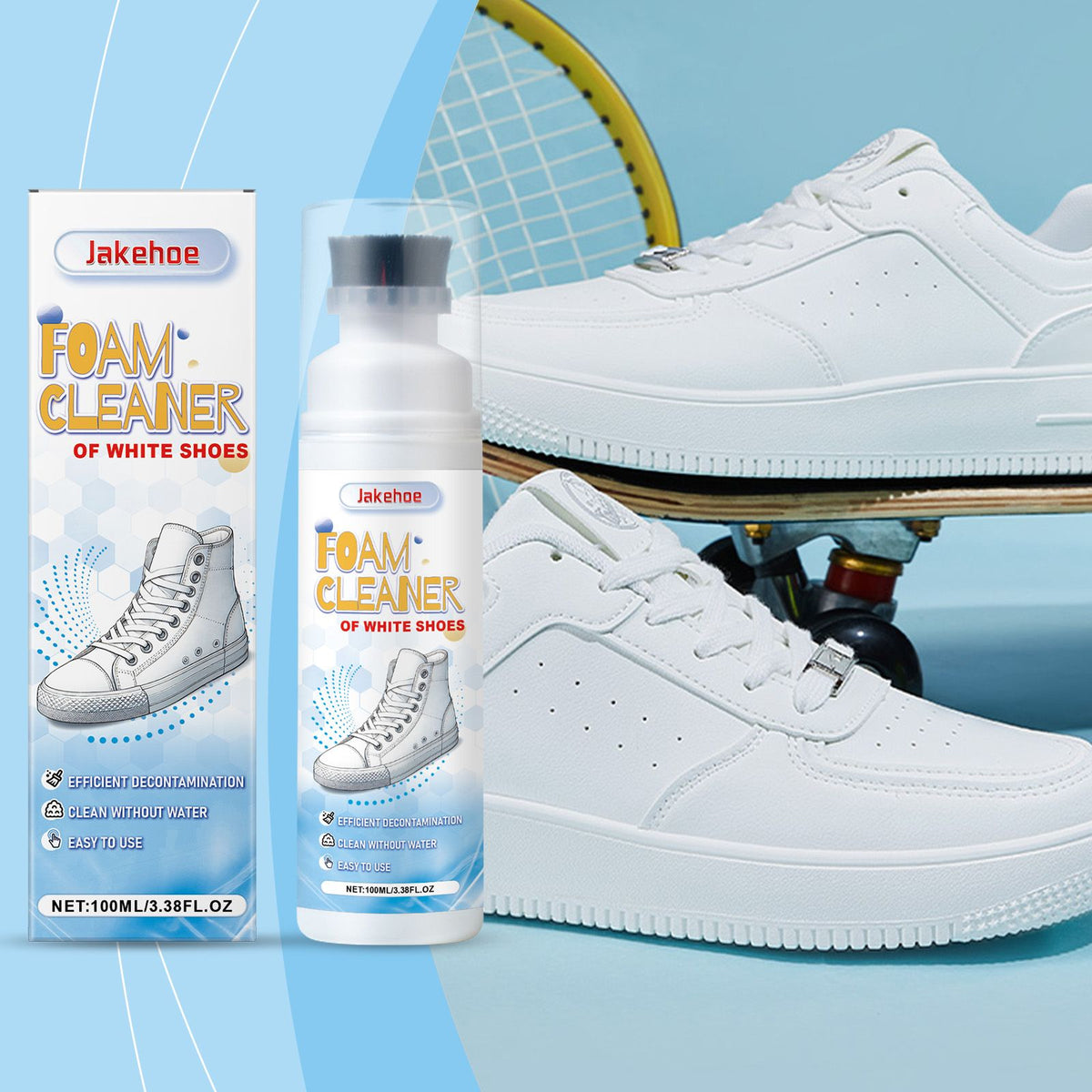 JAKEHOE Blanc nettoyant de chaussures liquide