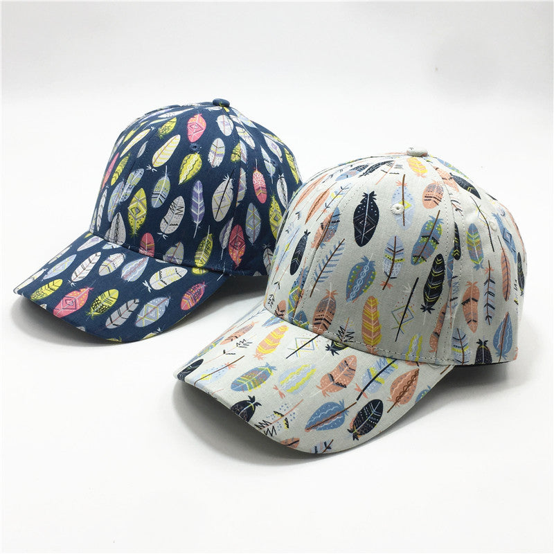 Fashion Leaf imprimé pour femmes Casquette de baseball