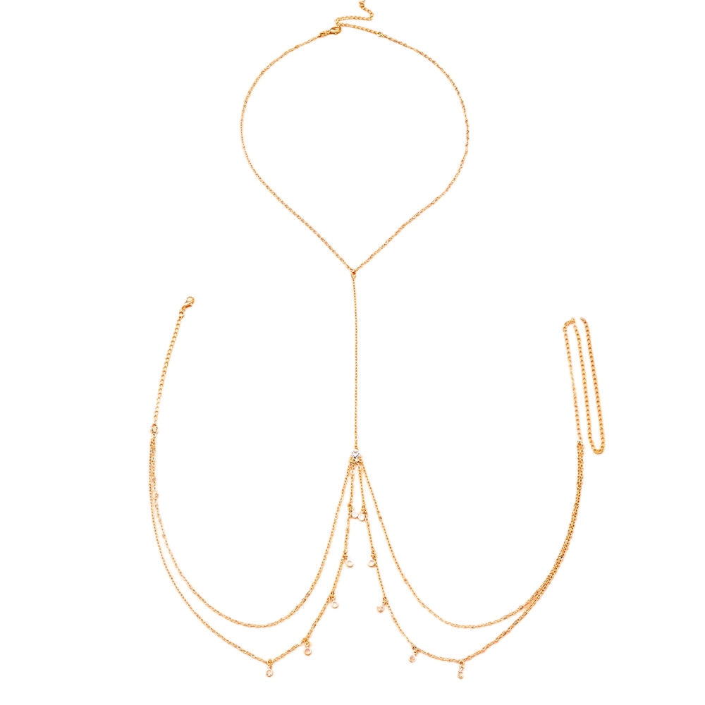 Bijoux en métal pour femmes avec structure en diamant