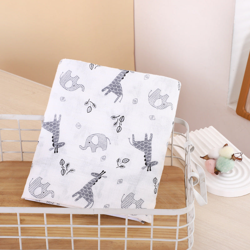 Double couche Gauze Gro-bag Muslin Nouveau-né Serviette de swap