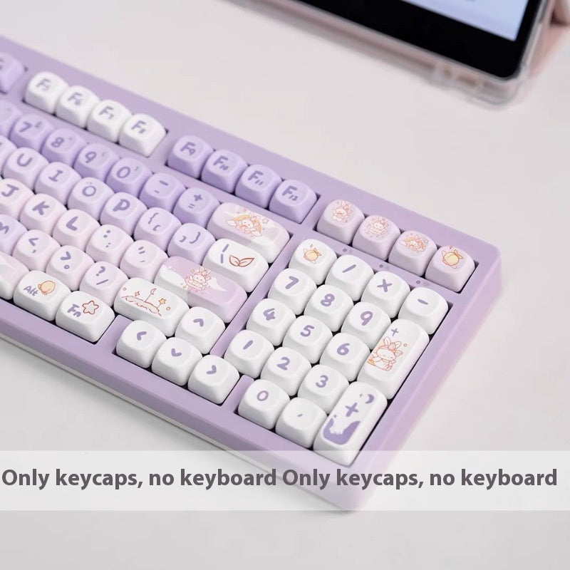 PBT Gradient Purple Lapin Key Cap Coeco Personnalisé Personnalité