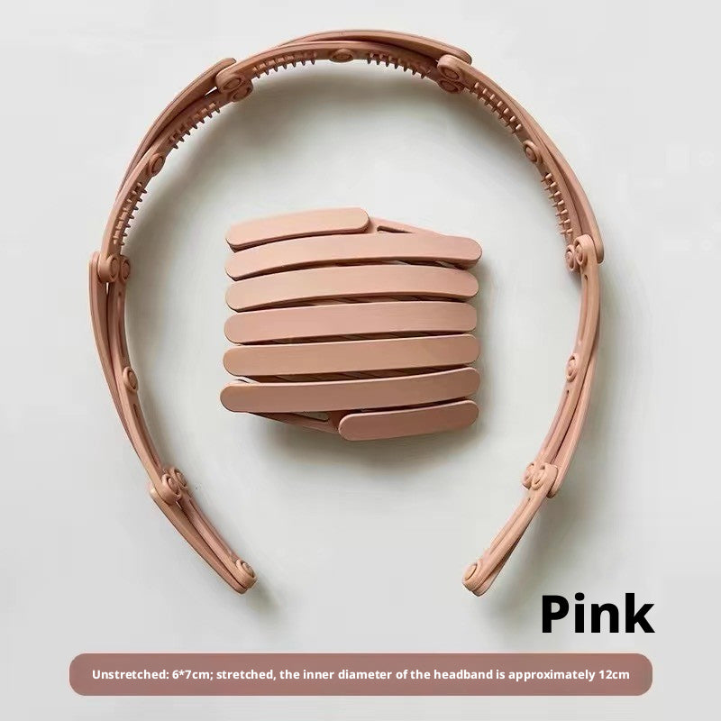 Bandeau pliant rose-6 * 7cm-1 pièce