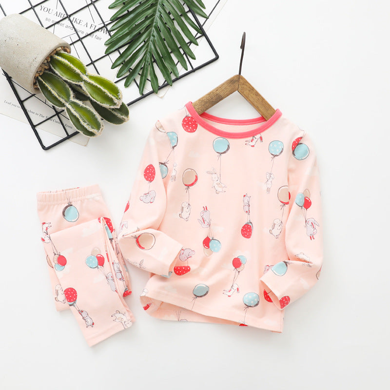 Vêtements d'automne pour enfants et pantalons longs Coton Sous-vêtements pour enfants d'âge moyen S