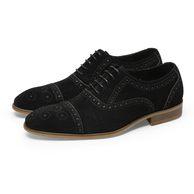 Retro Casual Formel Chaussures en cuir d'affaires