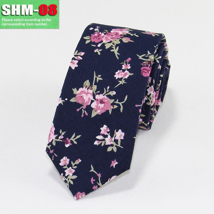 Narrow Casual Patterned Tie pour les hommes
