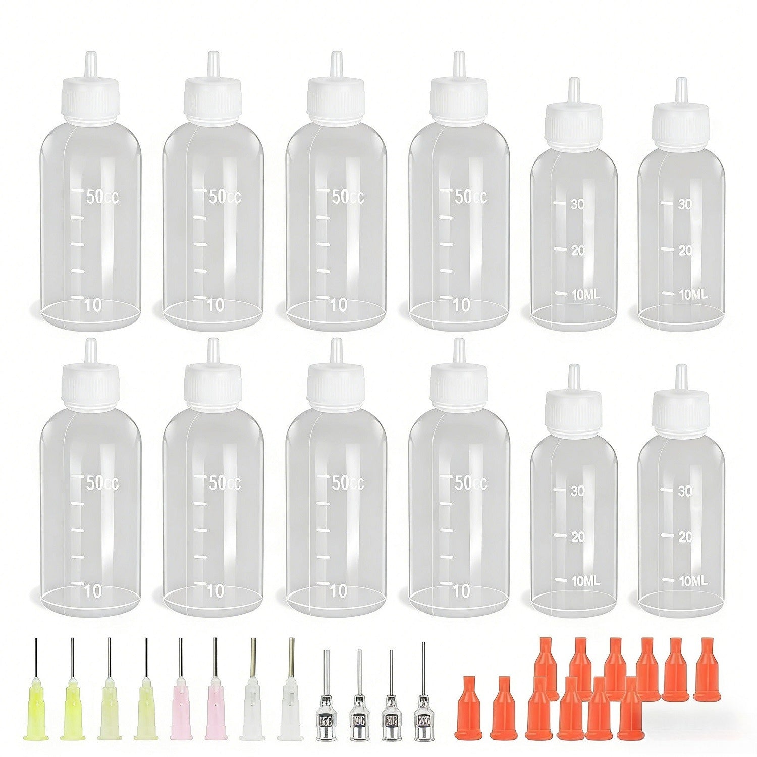 Set de bouteille de pipette de précision - 12 petites bouteilles avec bouchons pour une posologie précise En E