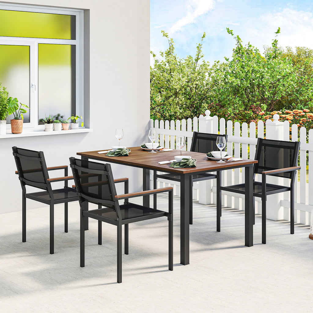 Ensemble salle à manger extérieure pour 4 personnes
