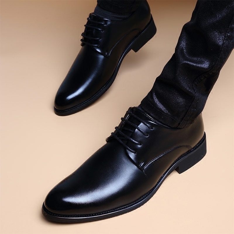 Hommes style britannique Casual pointed-toe Dentelle-up Hauteur-augmentation Chaussures