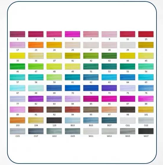 Double-tête alcool huileux couleur Animation stylo de peinture pour les étudiants professionnels d'art
