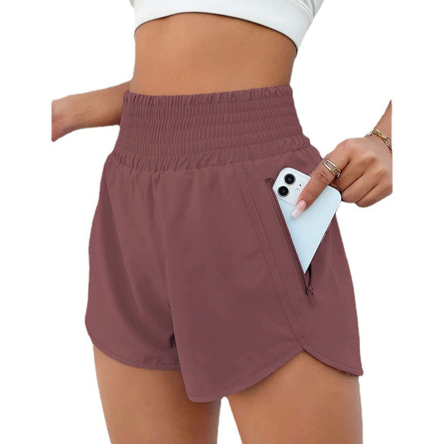 Course haute de femmes Sports de course Faux de Yoga DeuxPiece Short Anti-Light Fitness Wor