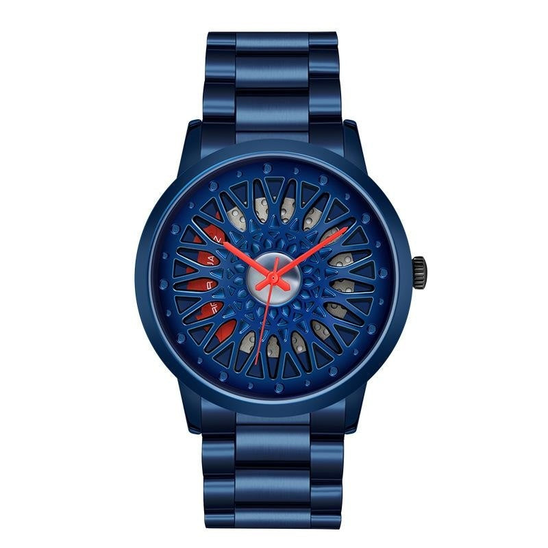 Montres de roue à vide étanches en acier Style d'entreprise pour adolescents