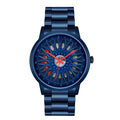 Montres de roue à vide étanches en acier Style d'entreprise pour adolescents