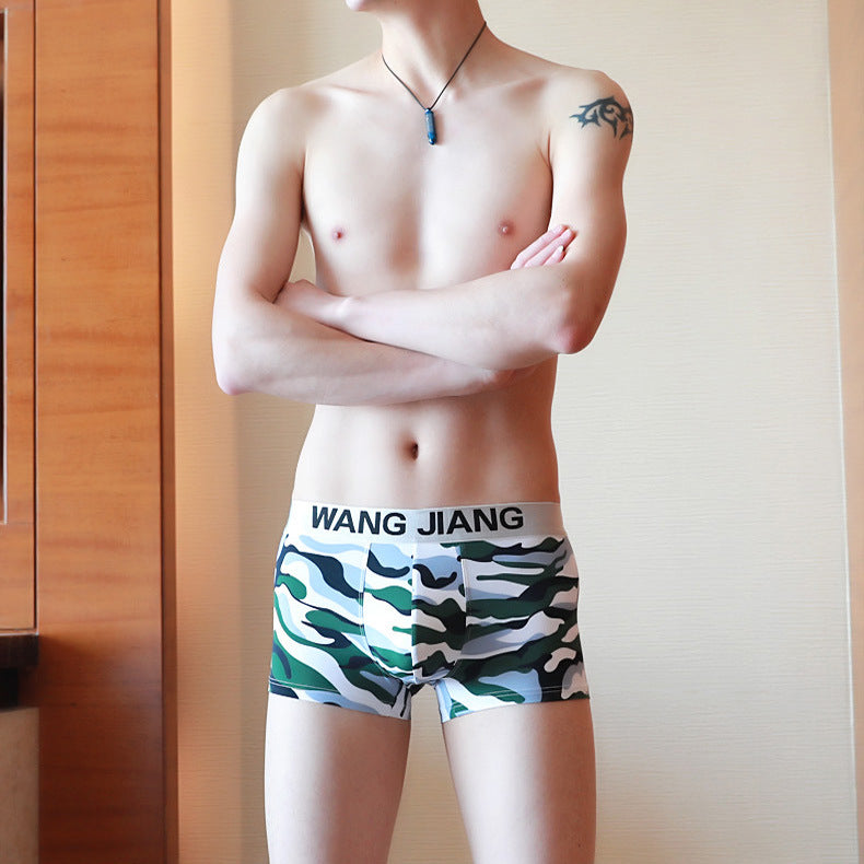 Men's Underwear Boxer Ice Silk Summer