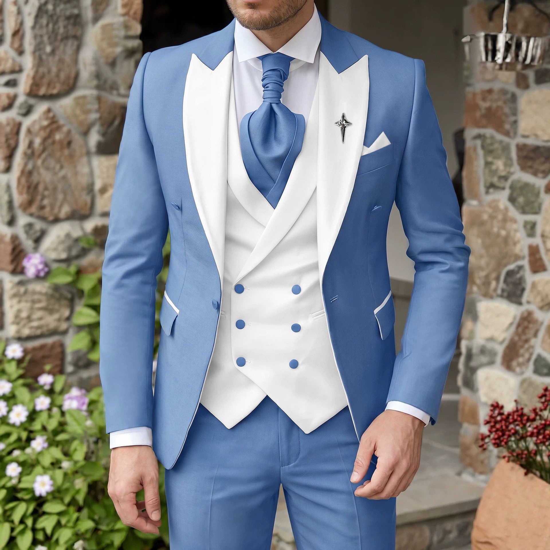 Pantalon de taille trois pièces européen et américain Style d'entreprise