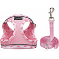 Pet Harness Vest Style Leash - Ajustable Respirant Chat Harnais avec D-Ring pour Walki