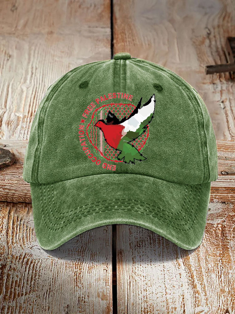 Chapeau imprimé en coton lavé Dad Cap Hommes Retro Casquette de baseball Soft Top Sun Hat