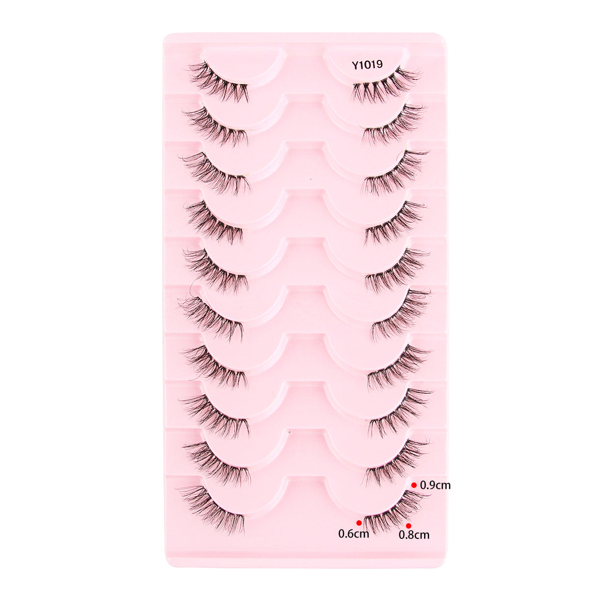 Femmes Portable Européen et style américain Sheer demi-longueur faux cils